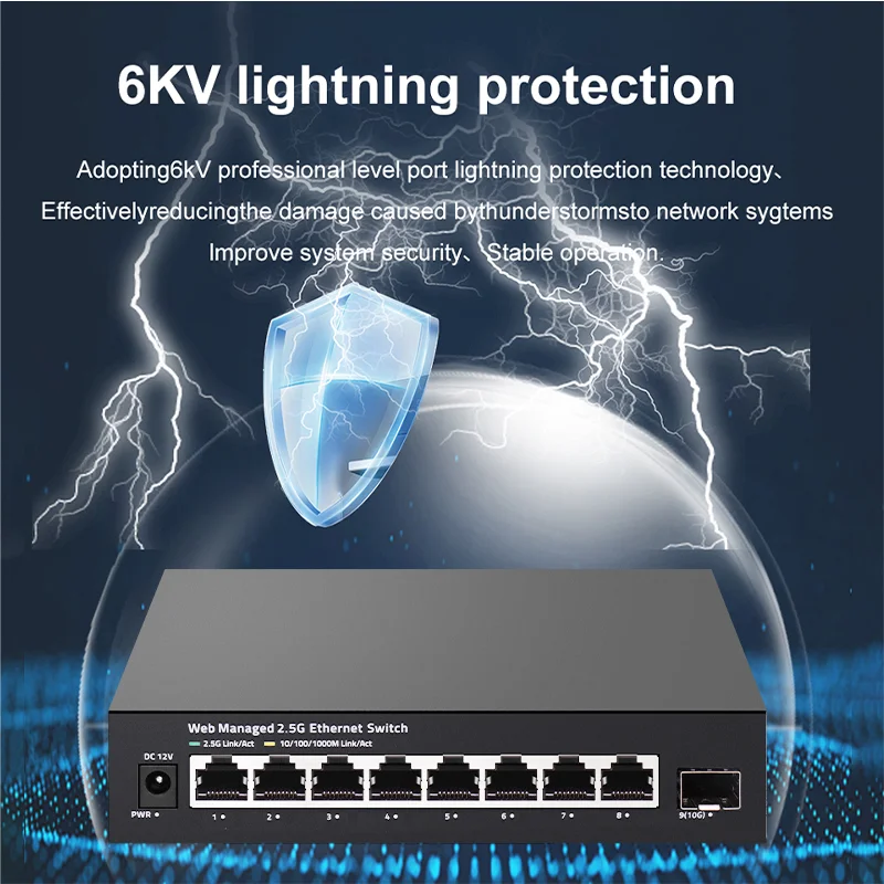 ONTi 2.5GbE, Switch Terkelola  - Sfp+ 10G Managed Switch 8 Port ulasan dan harga